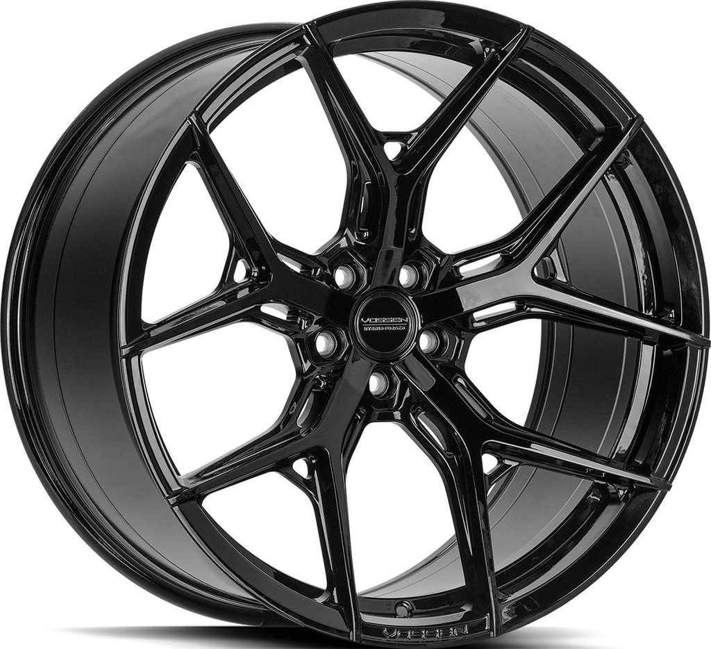 VOSSEN HF5 GLOSS BLACK 10.5x22 5/120 ET38 CB72.6