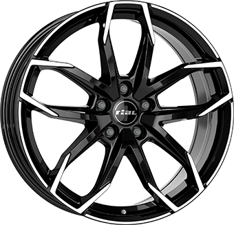 RIAL LUCCA DIAM BLACK POL 7.5x17 5/112 ET45 CB70.1
