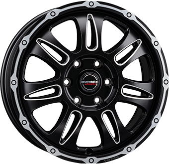 BORBET CW8 BLACK RIM WINDOW POL MATT 8x18 6/120 ET45 CB74.6