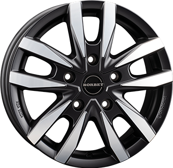 BORBET CW5 BLACK POL MATT 7.5x18 5/108 ET45 CB72.5