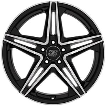 MSW 31 GLOSS BLACK FULL POLISHED 8x18 8/18 ET35 CB73.1
