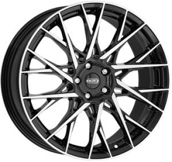 DOTZ FUJI DARK BLACK/POLISHED 8x20 8/20 ET40 CB70.1