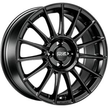 OZ RACING SUPERTURISMO LM MATT BLACK SILVER LETTERING  5X1 7.5x17 5/17 ET35 CB68.1