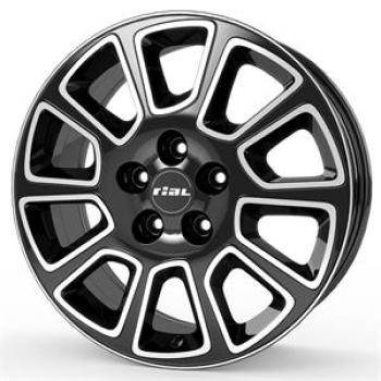 RIAL TRANSPORTER 2 DIAMOND-BLACK FRONTPOLISHED 7,5X1 7.5x18 5/18 ET52 CB66.6