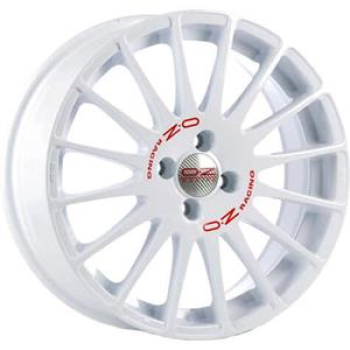 OZ RACING SUPERTURISMO WRC RACE WHITE RED LETTERING  5X114 8x18 8/18 ET40 CB75