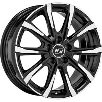 MSW 79 GLOSS BLACK FULL POLISHED 6,5X 6.5x16 5/16 ET32 CB66.1