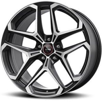 MOMO RF-04 MATT BLACK POLISHED 9x20 9/20 ET43 CB63.4