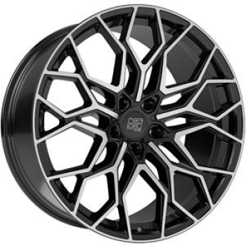 MSW 51 GLOSS BLACK FULL POLISHED 10X2 10x20 10/20 ET35 CB64.1
