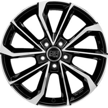 MSW 42 GLOSS BLACK FULL POLISHED 7,5X 7.5x17 5/17 ET50 CB65.1