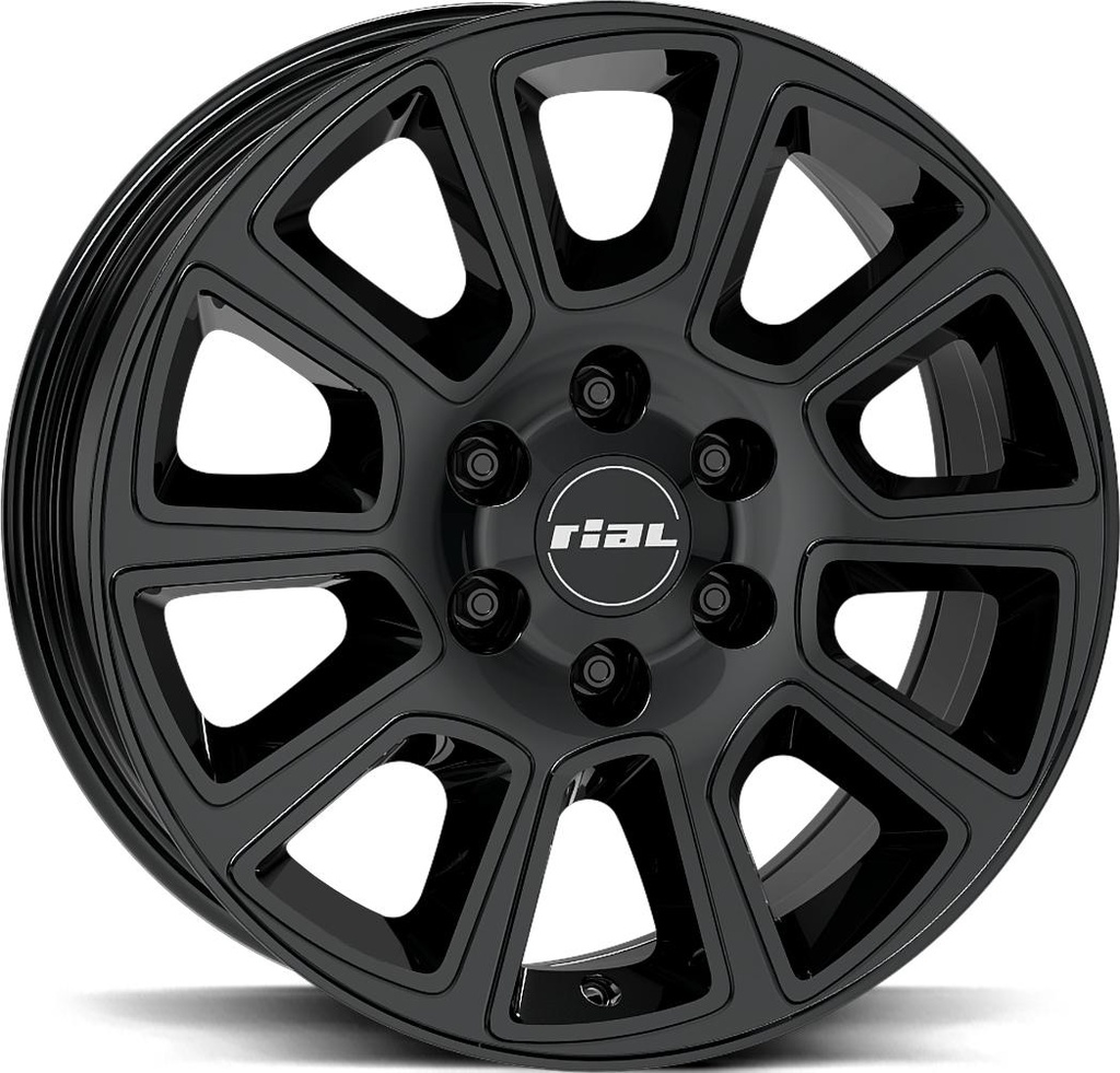 RIAL TRANSPORTER 2 DIAM BLACK 7.5x18 6/139.7 ET47 CB93.1