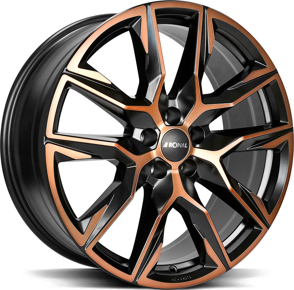 RONAL R71 JET BLACK COPPER MATT FRONT CU 9.5x21 5/130 ET52 CB71.6