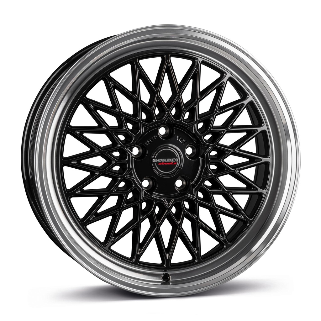 BORBET B BLACK RIM POL 7x17 4/108 ET38 CB63.4