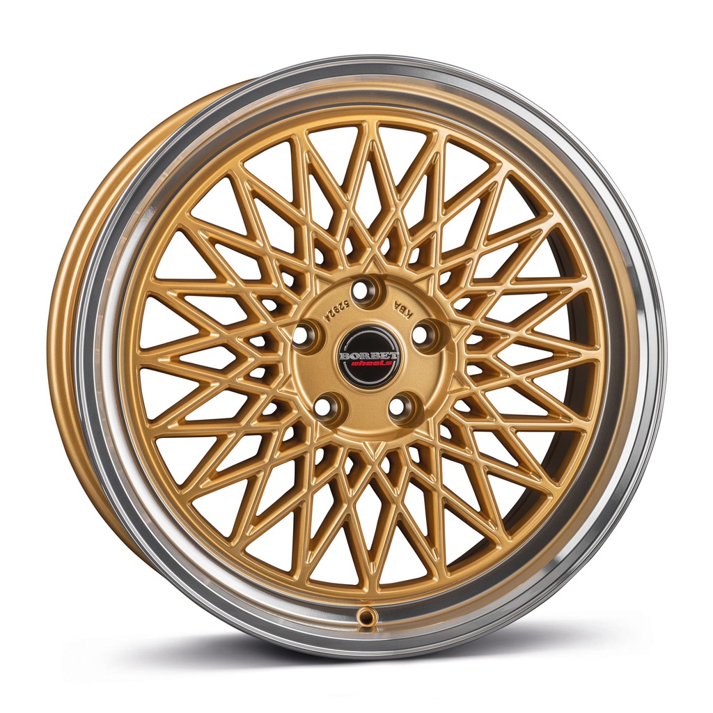 BORBET B GOLD RIM POL 8x17 5/112 ET45 CB66.5
