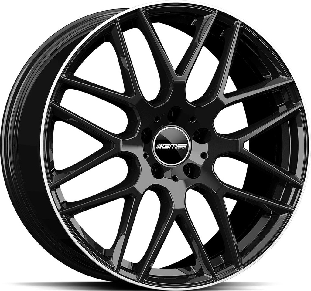 GMP BERGHEM BLACK DIAM LIP 10x22 5/112 ET18 CB66.6
