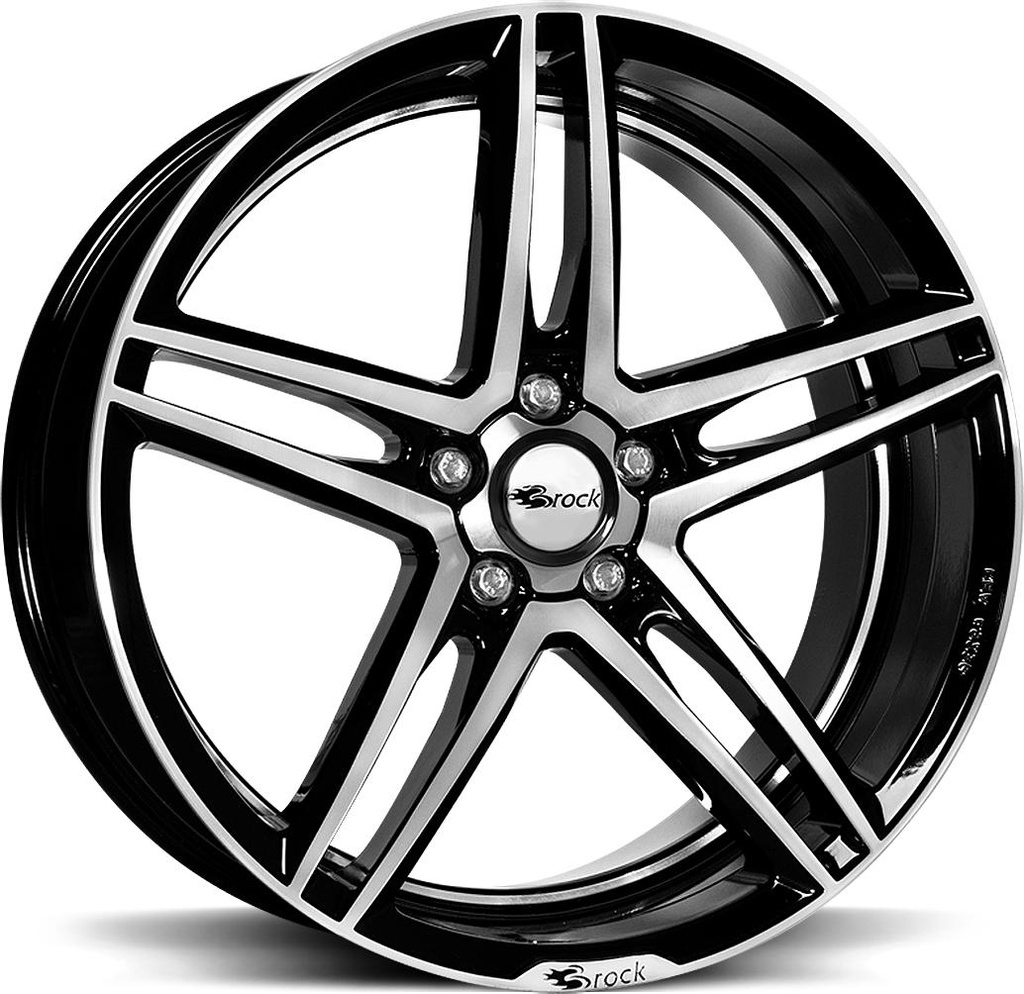BROCK B33 BLACK FULL POL 8x17 5/114.3 ET45 CB72.6