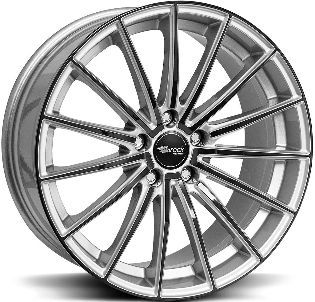 BROCK B36 CRYSTAL SILV BLACK 7.5x17 5/108 ET45 CB72.6