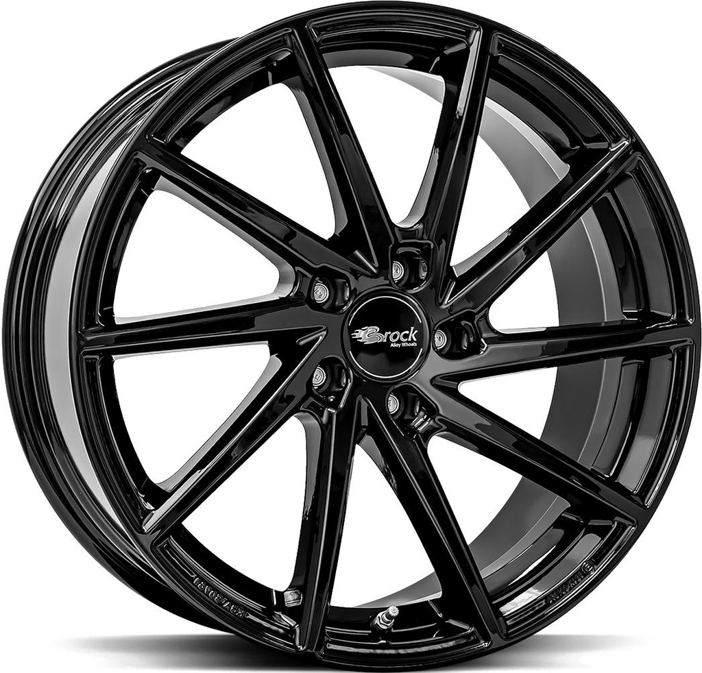BROCK B37 SHINY BLACK 8.5x19 5/114.3 ET45 CB72.6
