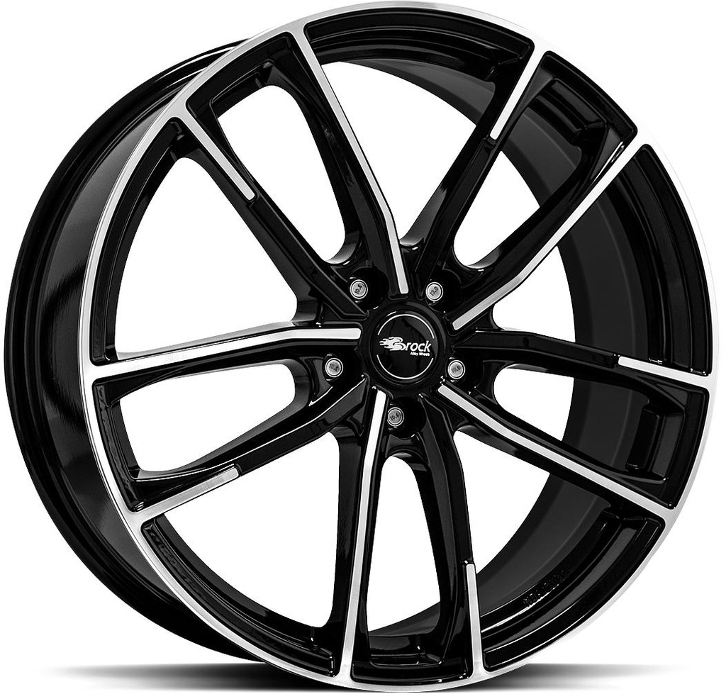 BROCK B38 BLACK FULL POL 8x18 5/112 ET35 CB66.6