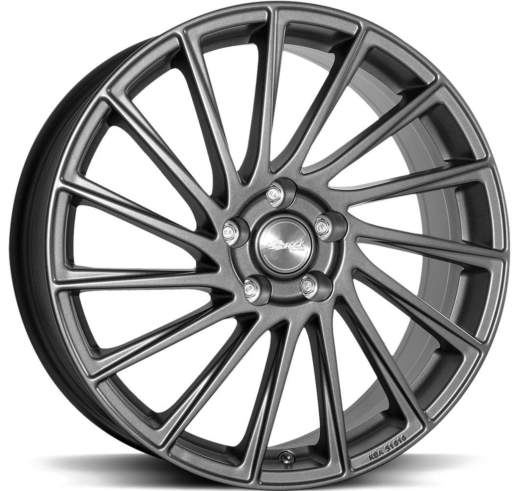 BROCK B39 HIMALAYA GREY MATT 7x17 5/108 ET45 CB63.4