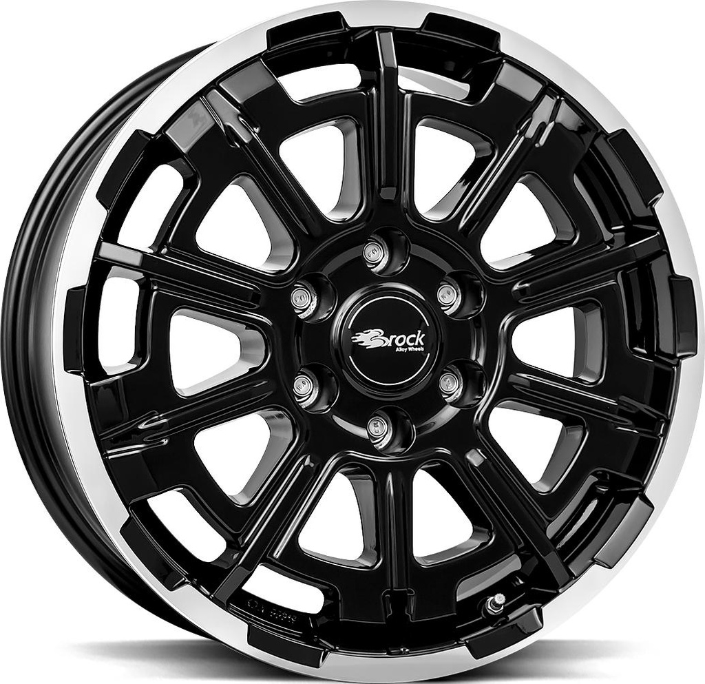 BROCK B45 BLACK FULL POL 7.5x18 6/130 ET47 CB84.1