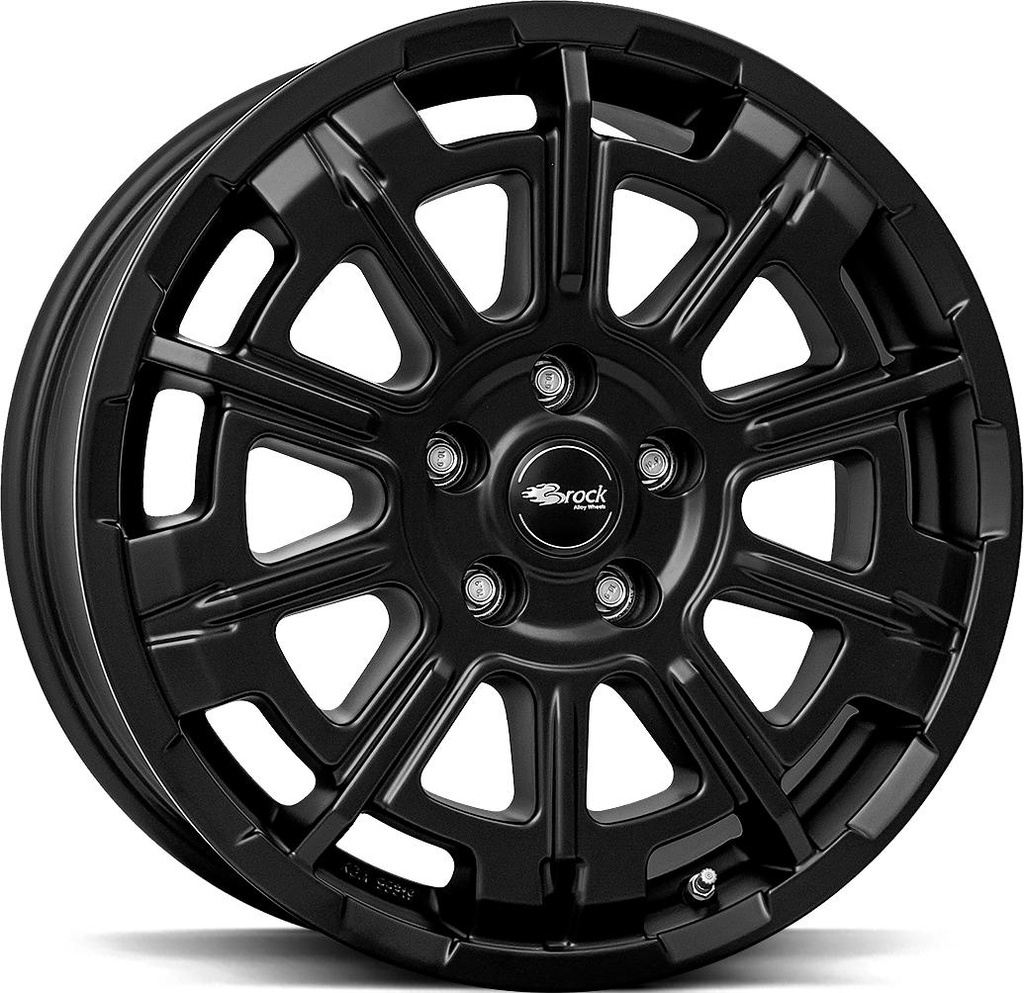 BROCK B45 SATIN BLACK MATT 7x17 5/108 ET46 CB65.1