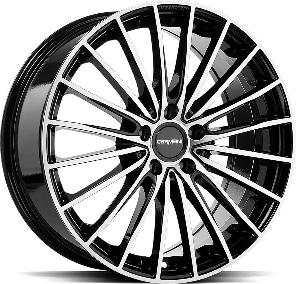 CARMANI KARL BLACK POL 8x18 5/112 ET43 CB66.6
