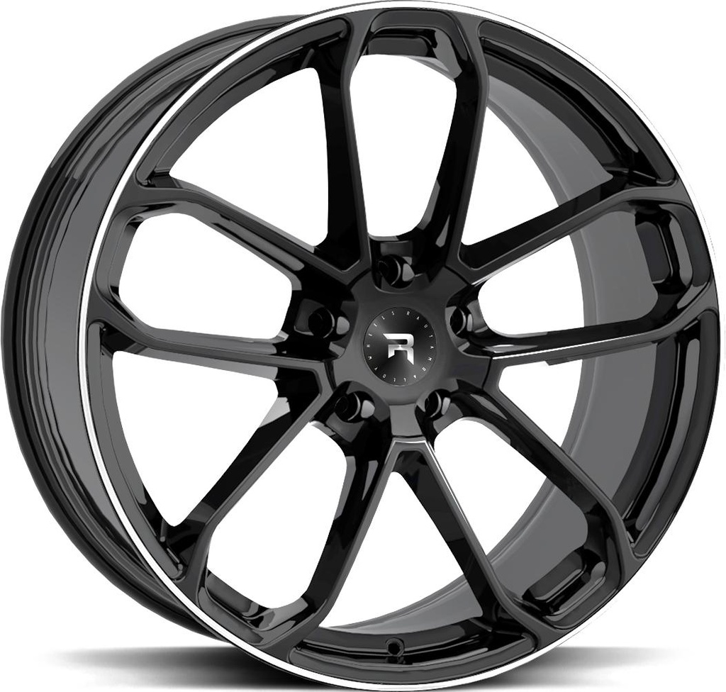 R-SERIES R14 BLACK POL 10x22 5/112 ET33 CB66.6