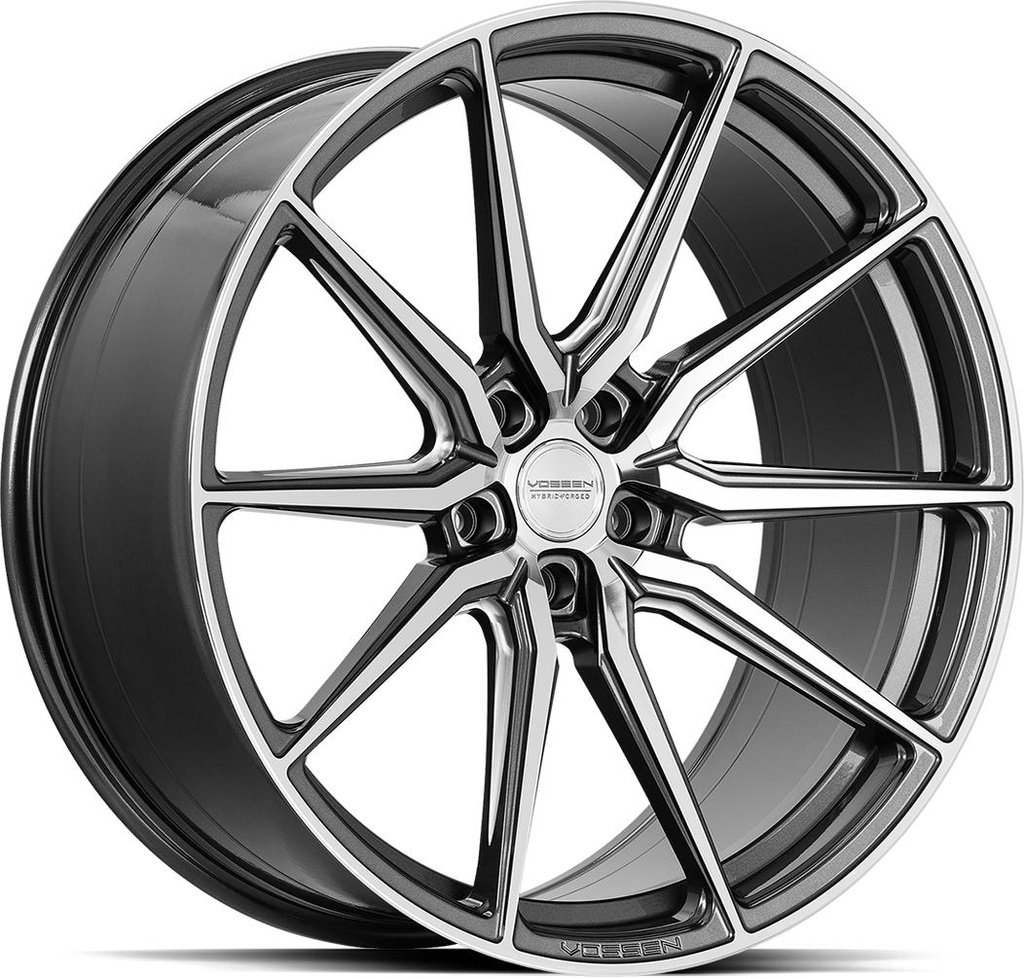 VOSSEN HF3 GLOSS GRAPHITE POL 10.5x22 5/112 ET30 CB66.6