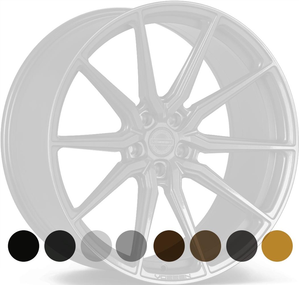 VOSSEN HF3 GLOSS BLACK 10x24 5/150 ET32 CB110.1