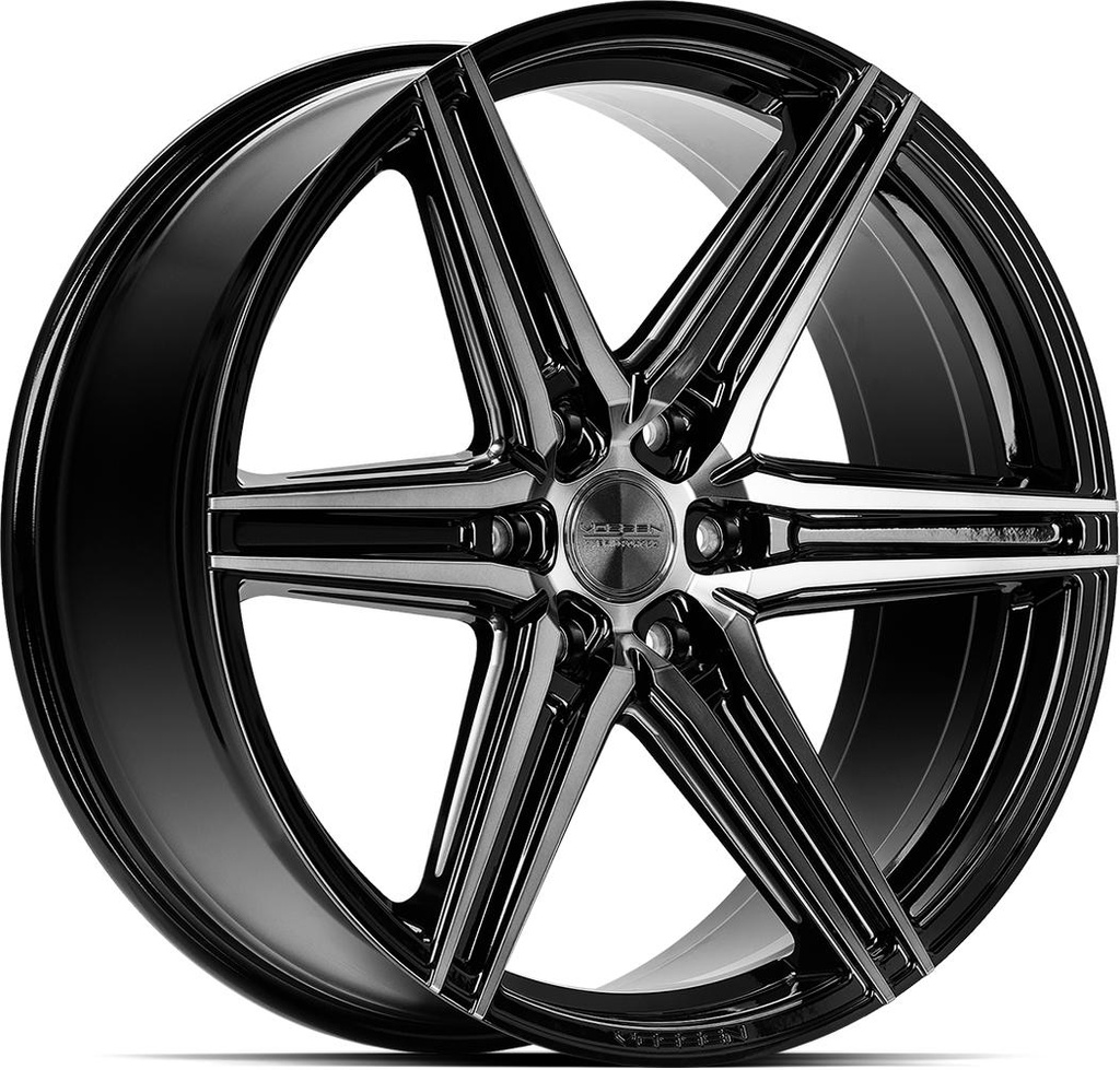 VOSSEN HF6.2 TINTED GLOSS BLACK 9.5x22 6/135 ET20 CB87.1