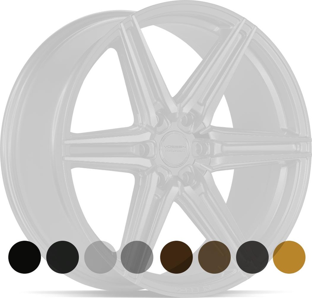 VOSSEN HF6.2 BRUSH MATT BLACK 10x24 6/135 ET25 CB87.1