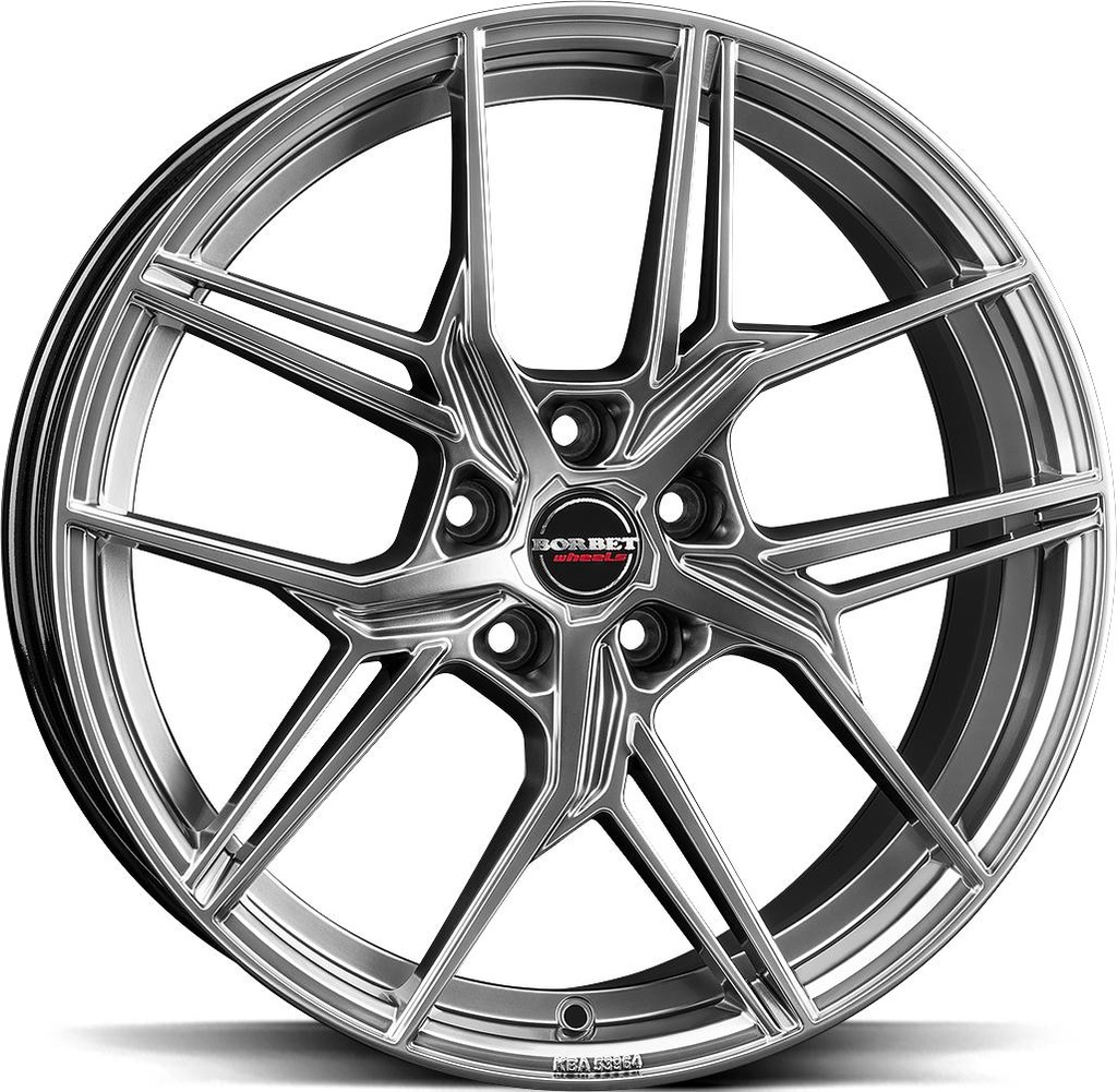 BORBET QX HYPER BLACK SILV 8x19 5/112 ET40 CB66.5