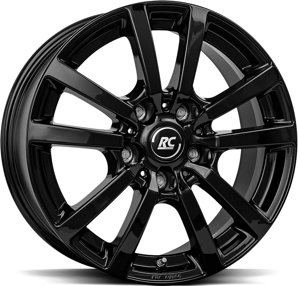 BROCK RC25T SHINY BLACK 6.5x16 5/127 ET40 CB71.6