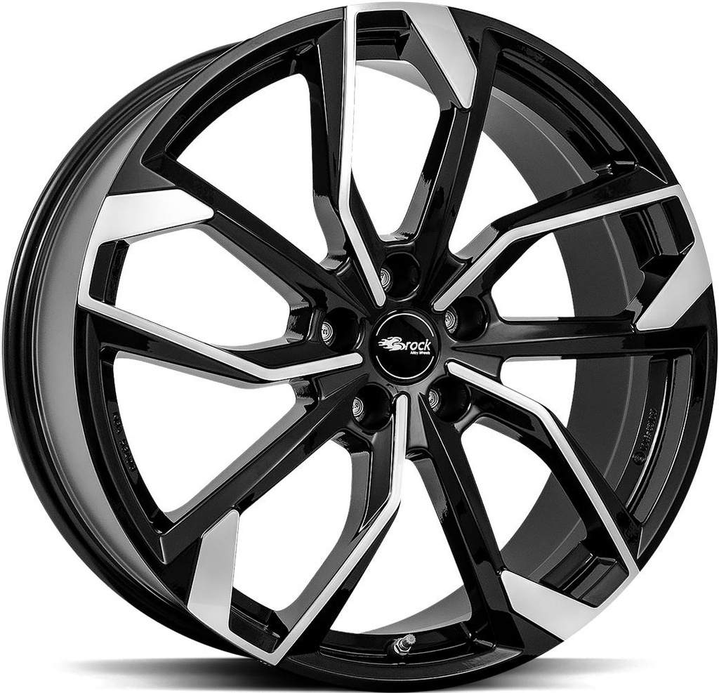BROCK RC34 BLACK FULL POL 8x19 5/110 ET37 CB65.1
