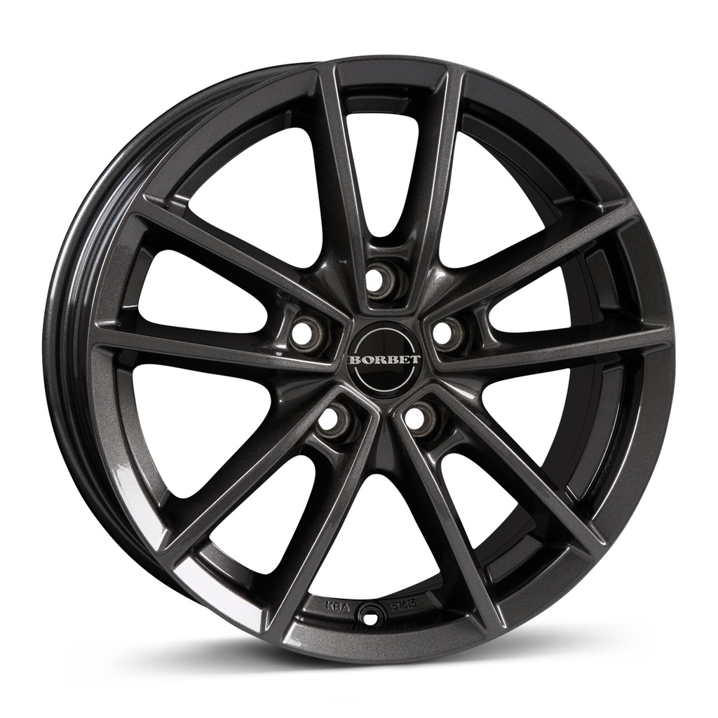 BORBET W MIST ANTRACITE GLOSS 7x17 5/108 ET40 CB72.5