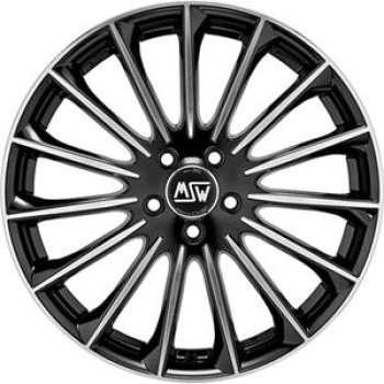 MSW 30 GLOSS BLACK FULL POLISHED 8,5X 8.5x19 5/19 ET38 CB73.1