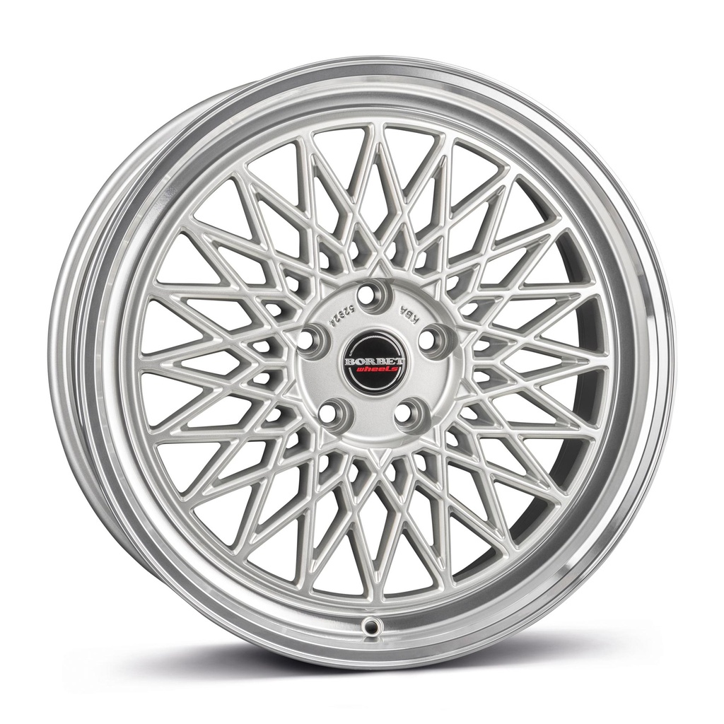 BORBET B SILVER RIM POL 7.5x16 4/100 ET25 CB64.1