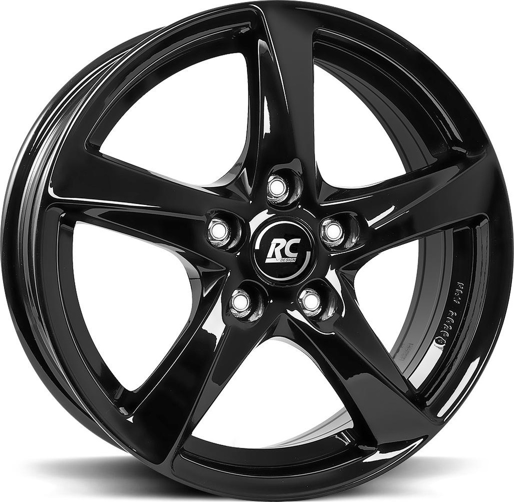 BROCK RC30 SHINY BLACK 6.5x16 4/108 ET28 CB65.1