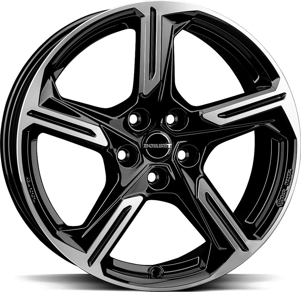 BORBET XE1 BLACK POL 8x18 5/112 ET38 CB57.1
