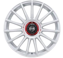 OZ RACING SUPERTURISMO EVOLUZIONE WRC RACE WHITE RED LETTERING  5X1 8.5x19 5/19 ET38 CB75