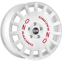 OZ RACING RALLY RACING RACE WHITE RED LETTERING  4X108 7x17 7/17 ET18 CB75