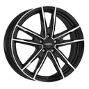 DEZENT KF DARK BLACK/POLISHED 7.5x18 5/18 ET45 CB67.1