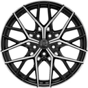 MSW 74 GLOSS BLACK FULL POLISHED 8,5X 8.5x20 5/20 ET45 CB73.1