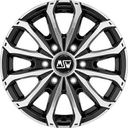 MSW 48 VAN 6 HOLES GLOSS BLACK FULL POLISHED 6,5X 6.5x16 5/16 ET50 CB74.5
