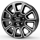 RIAL TRANSPORTER 2 DIAMOND-BLACK FRONTPOLISHED 7,5X1 7.5x18 5/18 ET50 CB65.1