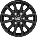 MSW 48 VAN 6 HOLES MATT BLACK 6,5X 6.5x16 5/16 ET68 CB74.1