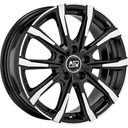 MSW 79 GLOSS BLACK FULL POLISHED 7x17 7/17 ET48 CB56.1