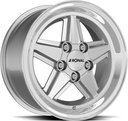 RONAL R9 SILV RIM LIP CUT 7x15 5/112 ET23 CB66.5