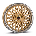 BORBET B GOLD RIM POL 7x17 4/100 ET30 CB64