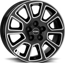 RIAL TRANSPORTER 2 DIAM BLACK POL 6x16 5/118 ET68 CB71.1